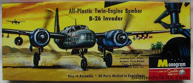 Monogram 1/67 B-26 Invader - Four Star Issue, PA6-98 plastic model kit